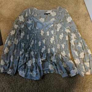 American Eagle Blouse with Clip on and Off Cami